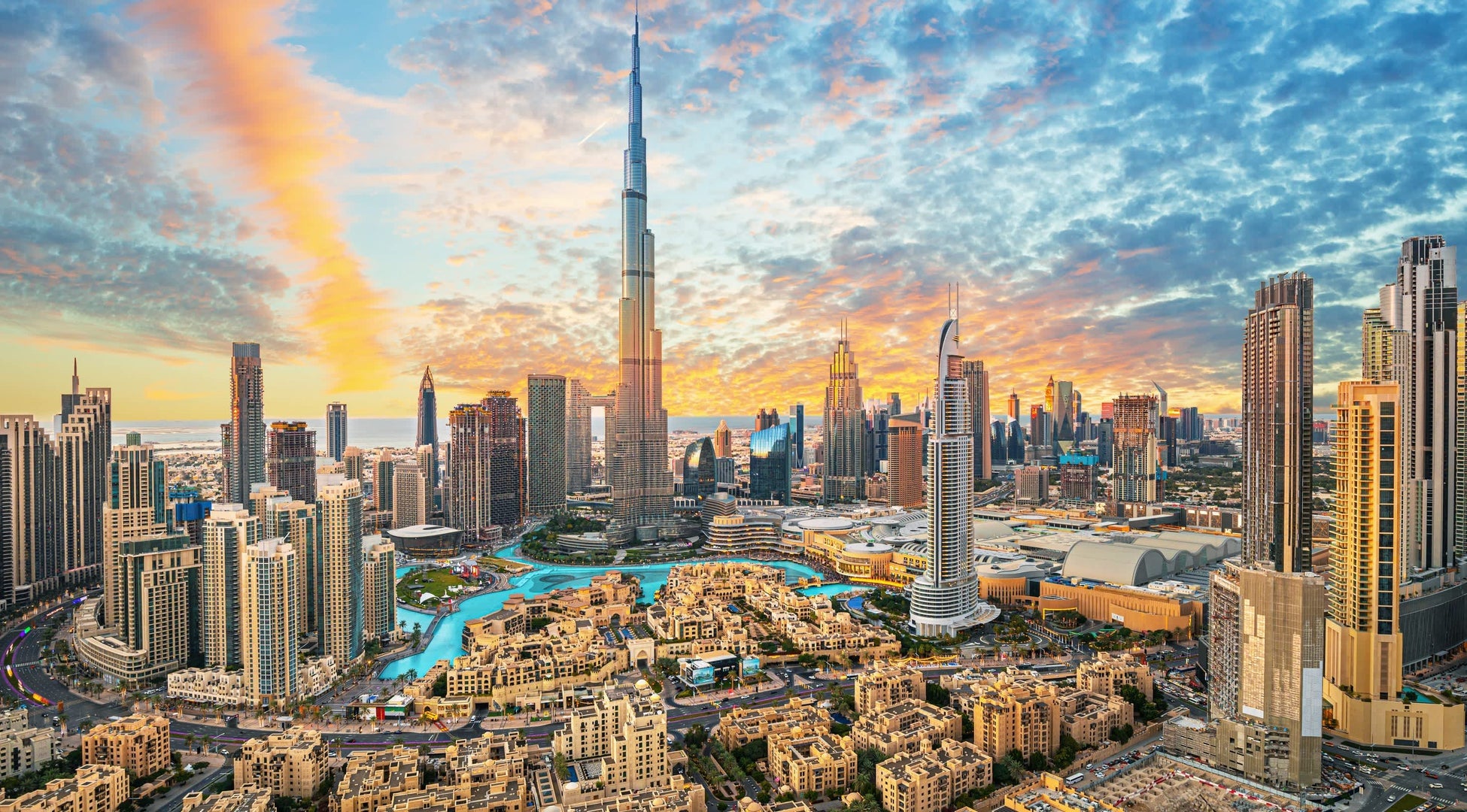 Dubai skyline near the JC Buckman warehouse